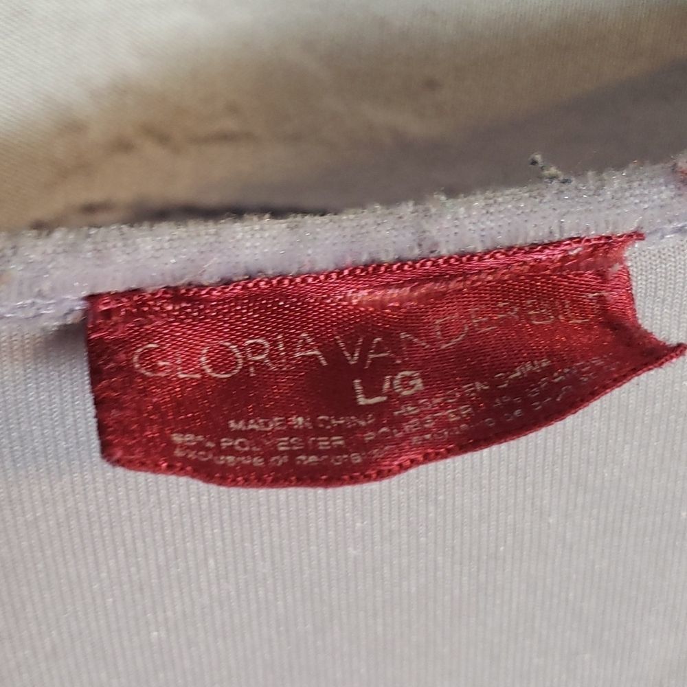 Vintage 90s Gloria Vanderbilt Pajama Top - Picture 2 of 4